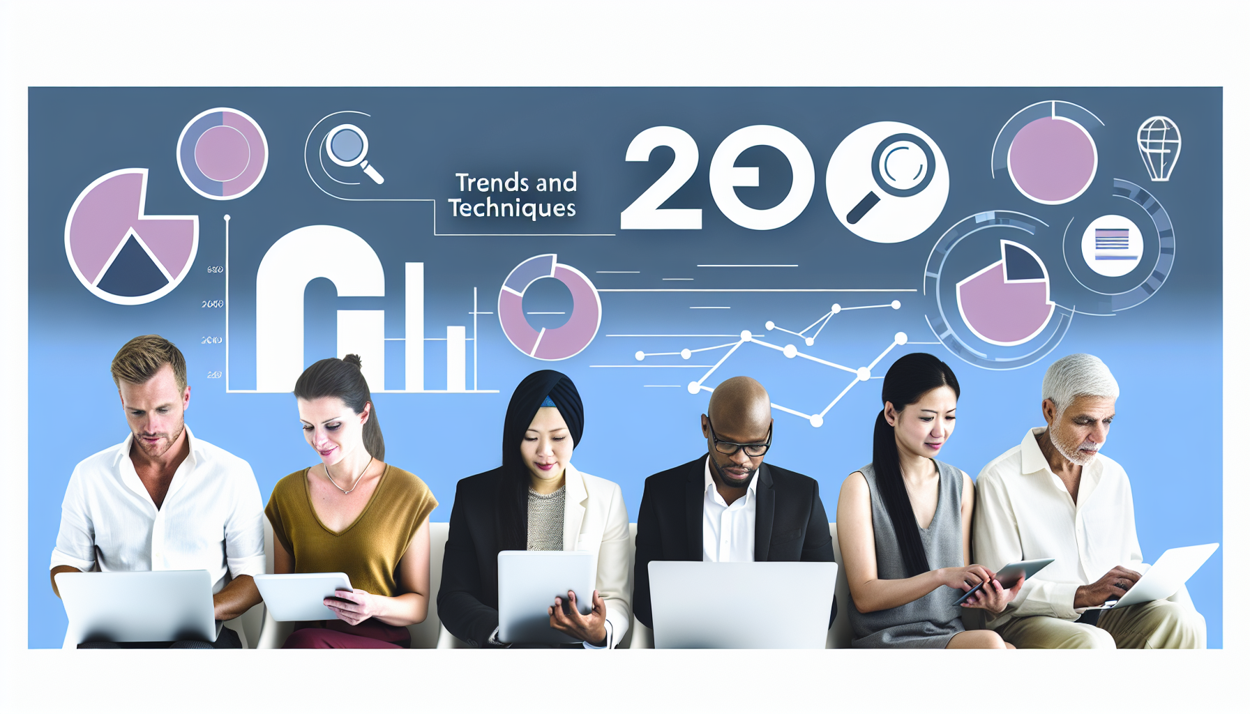 Imagem profissional sobre SEO para 2026, mostrando tendências e técnicas